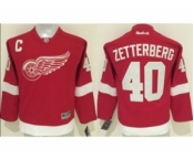 youth nhl jerseys detroit red wings #40 zetterberg red[patch C]