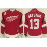 youth nhl jerseys detroit red wings #43 datsyuk red[patch A][datsyuk]