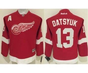 youth nhl jerseys detroit red wings #43 datsyuk red[patch A][datsyuk]