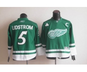 youth nhl jerseys detroit red wings #5 lidstrom green