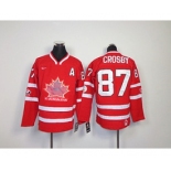 youth nhl team canada #87 crosby red[patch A]