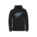 Detroit Red Wings Black Rinkside Pond Hockey Pullover Hoodie