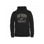 Men's Detroit Red Wings Black Camo Stack Pullover Hoodie