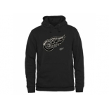 Men's Detroit Red Wings Black Rink Warrior Pullover Hoodie