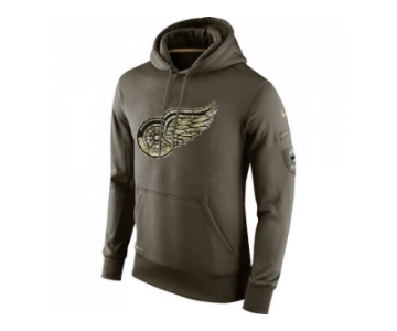 Men's Detroit Red Wings Nike Salute To Service NHL Hoodie