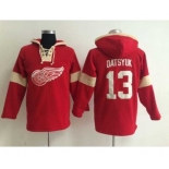 nhl jerseys detroit red wings #13 datsyuk red-cream-1[pullover hooded sweatshirt]