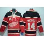 nhl jerseys detroit red wings #14 nyquist red[pullover hooded sweatshirt]