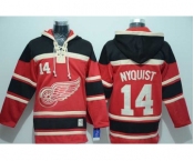 nhl jerseys detroit red wings #14 nyquist red[pullover hooded sweatshirt]