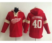 nhl jerseys detroit red wings #40 zetterberg red-cream-1[pullover hooded sweatshirt]