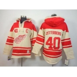 nhl jerseys detroit red wings #40 zetterberg red-cream[pullover hooded sweatshirt patch C]