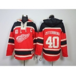 nhl jerseys detroit red wings #40 zetterberg red[pullover hooded sweatshirt patch C]