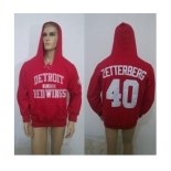 nhl jerseys detroit red wings #40 zetterberg red[pullover hooded sweatshirt][ccm]