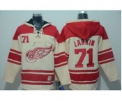 nhl jerseys detroit red wings #71 dylan larkin cream[pullover hooded sweatshirt]