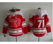 nhl jerseys detroit red wings #71 dylan larkin red-cream[pullover hooded sweatshirt patch A][stadium]