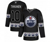 Adidas Edmonton Oilers #10 Esa Tikkanen Authentic Black Team Logo Fashion NHL Jersey