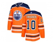 Adidas Edmonton Oilers #10 Esa Tikkanen Orange Home Authentic Stitched NHL Jersey