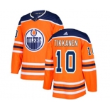 Adidas Edmonton Oilers #10 Esa Tikkanen Premier Orange Home NHL Jersey