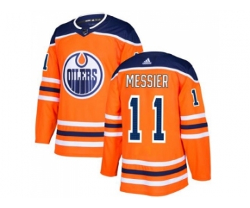 Adidas Edmonton Oilers #11 Mark Messier Orange Home Authentic Stitched NHL Jersey