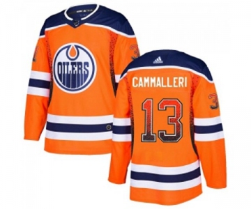 Adidas Edmonton Oilers #13 Mike Cammalleri Authentic Orange Drift Fashion NHL Jersey