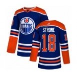 Adidas Edmonton Oilers #18 Ryan Strome Authentic Royal Blue Alternate NHL Jersey