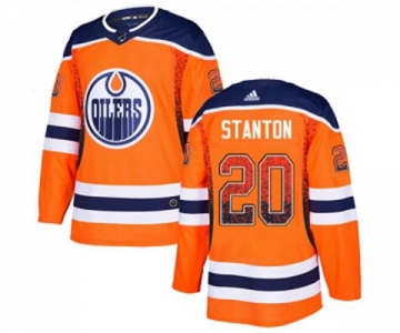 Adidas Edmonton Oilers #20 Ryan Stanton Authentic Orange Drift Fashion NHL Jersey