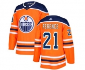 Adidas Edmonton Oilers #21 Andrew Ference Authentic Orange Home NHL Jersey