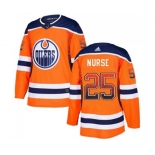 Adidas Edmonton Oilers #25 Darnell Nurse Authentic Orange Drift Fashion NHL Jersey