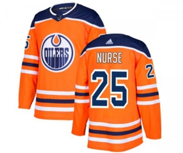 Adidas Edmonton Oilers #25 Darnell Nurse Premier Orange Home NHL Jersey