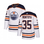 Adidas Edmonton Oilers #35 Al Montoya Authentic White Away NHL Jersey