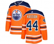 Adidas Edmonton Oilers #44 Zack Kassian Authentic Orange Home NHL Jersey