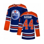 Adidas Edmonton Oilers #44 Zack Kassian Authentic Royal Blue Alternate NHL Jersey