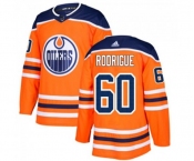 Adidas Edmonton Oilers #60 Olivier Rodrigue Premier Orange Home NHL Jersey