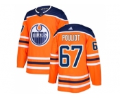 Adidas Edmonton Oilers #67 Benoit Pouliot Orange Home Authentic Stitched NHL Jersey