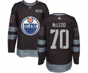 Adidas Edmonton Oilers #70 Ryan McLeod Authentic Black 1917-2017 100th Anniversary NHL Jersey