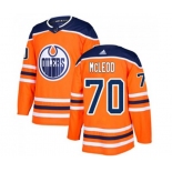 Adidas Edmonton Oilers #70 Ryan McLeod Authentic Orange Home NHL Jersey