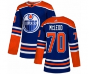 Adidas Edmonton Oilers #70 Ryan McLeod Authentic Royal Blue Alternate NHL Jersey