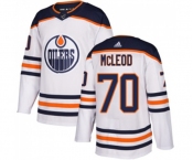 Adidas Edmonton Oilers #70 Ryan McLeod Authentic White Away NHL Jersey