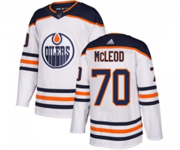 Adidas Edmonton Oilers #70 Ryan McLeod Authentic White Away NHL Jersey