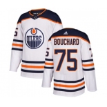 Adidas Edmonton Oilers #75 Evan Bouchard Authentic White Away NHL Jersey