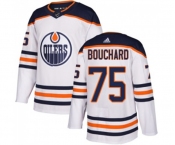 Adidas Edmonton Oilers #75 Evan Bouchard Authentic White Away NHL Jersey