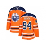 Adidas Edmonton Oilers #94 Ryan Smyth Orange Home Authentic Stitched NHL Jersey