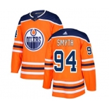 Adidas Edmonton Oilers #94 Ryan Smyth Premier Orange Home NHL Jersey