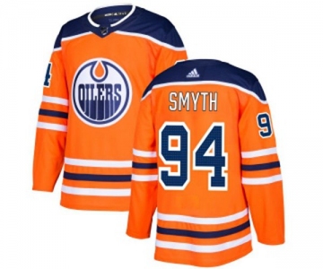 Adidas Edmonton Oilers #94 Ryan Smyth Premier Orange Home NHL Jersey