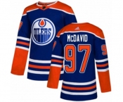 Adidas Edmonton Oilers #97 Connor McDavid Authentic Royal Blue Alternate NHL Jersey