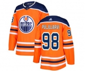 Adidas Edmonton Oilers #98 Jesse Puljujarvi Authentic Orange Home NHL Jersey