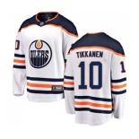 Edmonton Oilers #10 Esa Tikkanen Fanatics Branded White Away Breakaway NHL Jersey