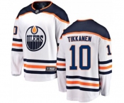 Edmonton Oilers #10 Esa Tikkanen Fanatics Branded White Away Breakaway NHL Jersey