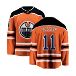 Edmonton Oilers #11 Mark Messier Fanatics Branded Orange Home Breakaway NHL Jersey