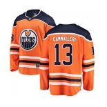 Edmonton Oilers #13 Mike Cammalleri Authentic Orange Home Fanatics Branded Breakaway NHL Jersey