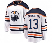 Edmonton Oilers #13 Mike Cammalleri Authentic White Away Fanatics Branded Breakaway NHL Jersey